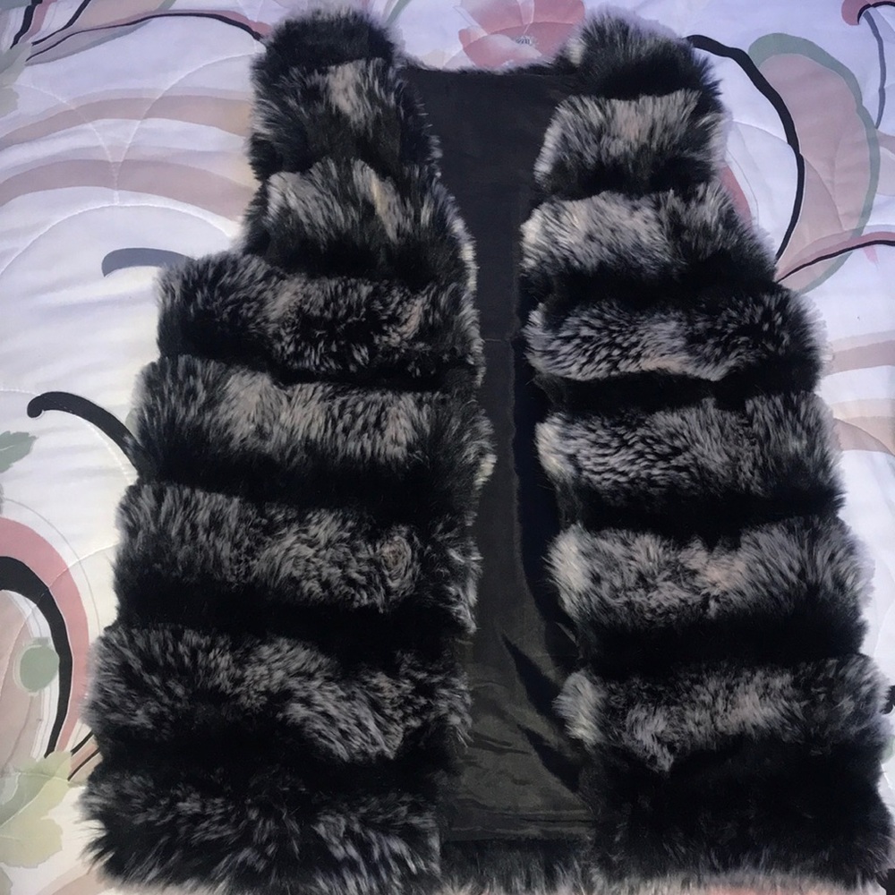 Faux fur vest